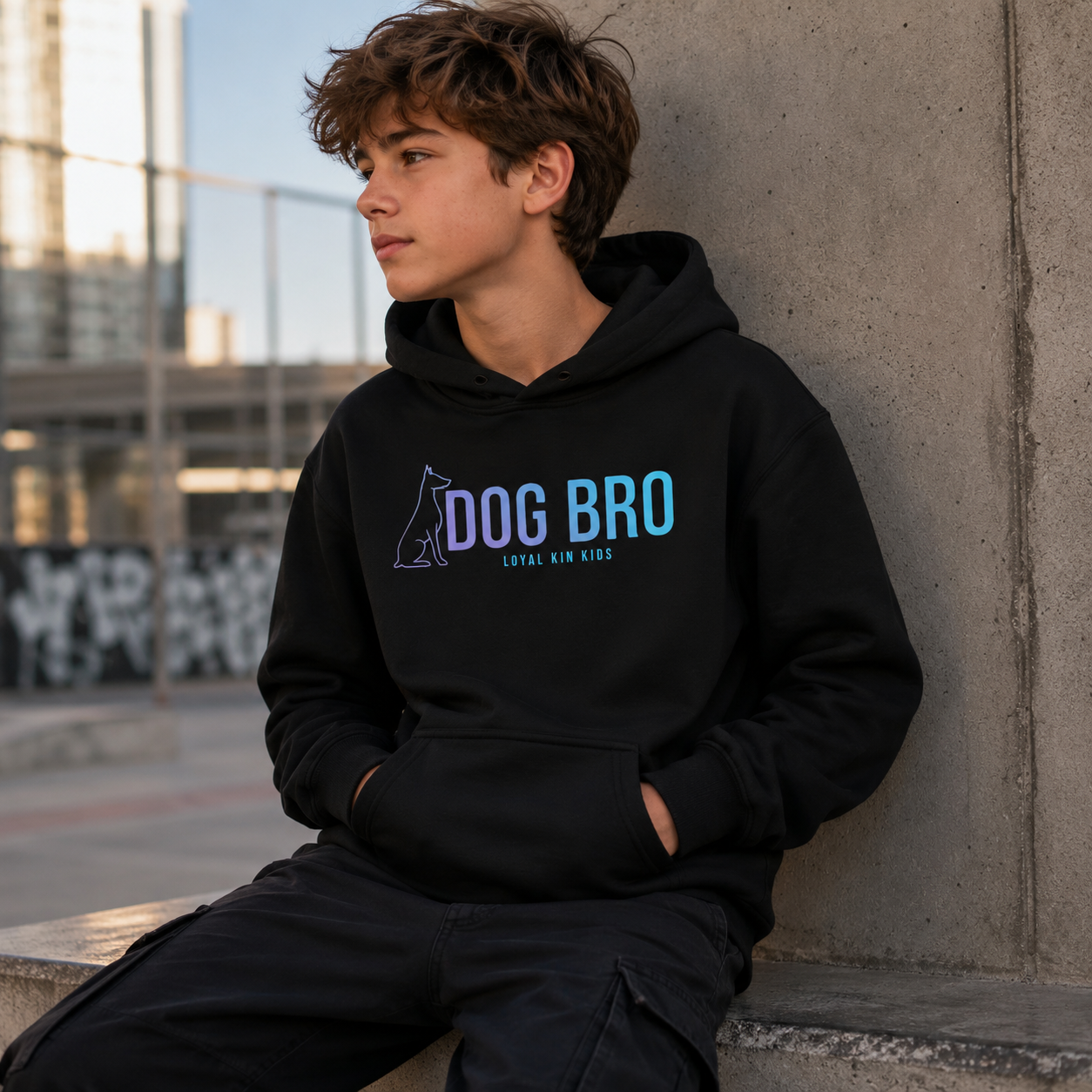 DOG BRO Youth Hoodie