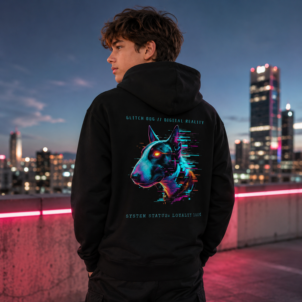 GLITCH DOG Youth Hoodie