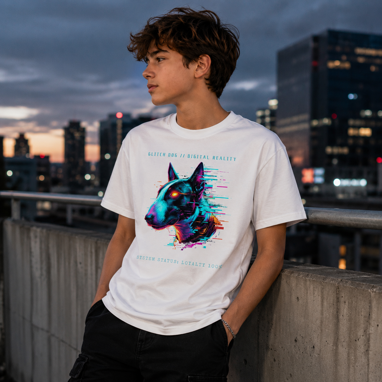 GLITCH DOG Youth Tee