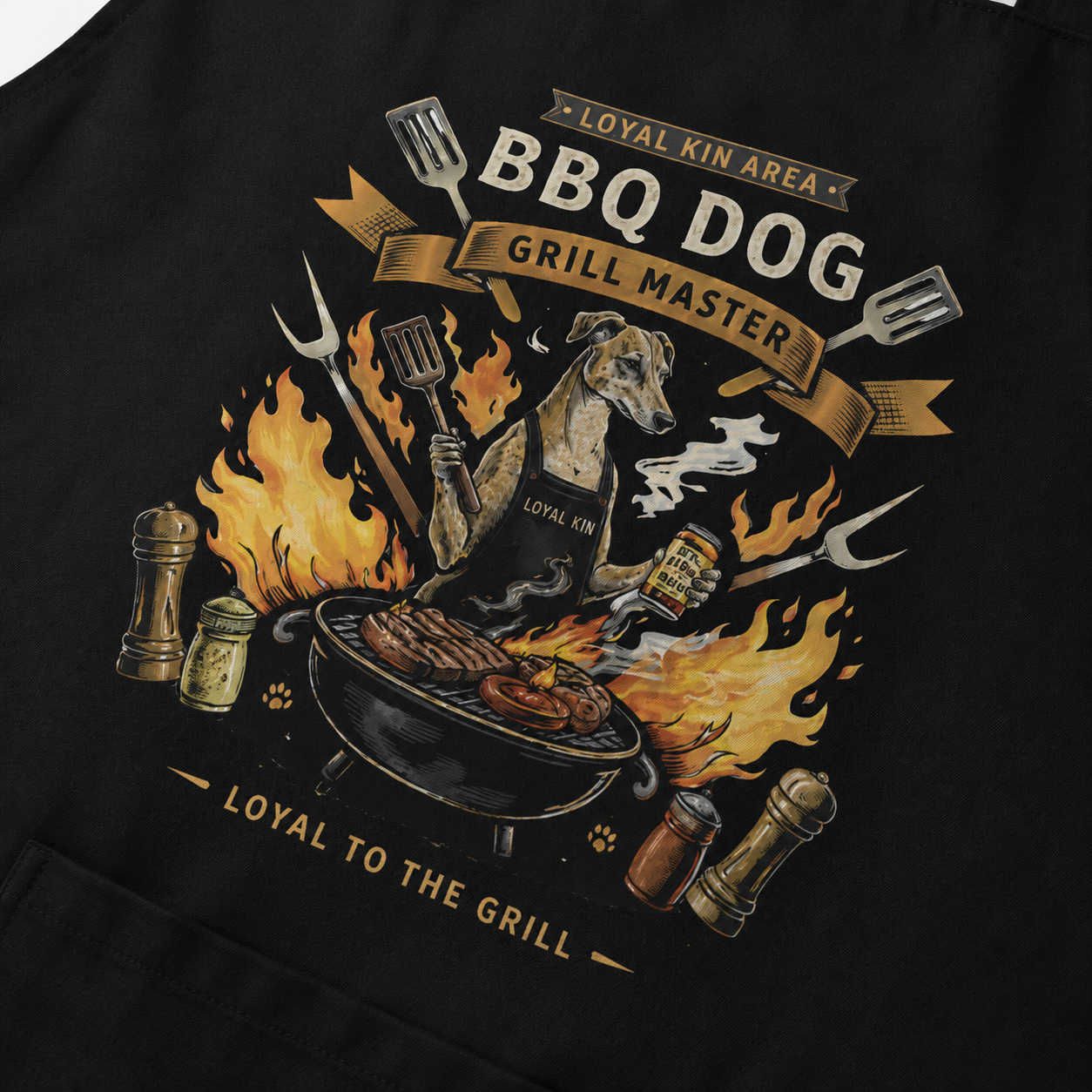 BBQ DOG Grill-Schürze
