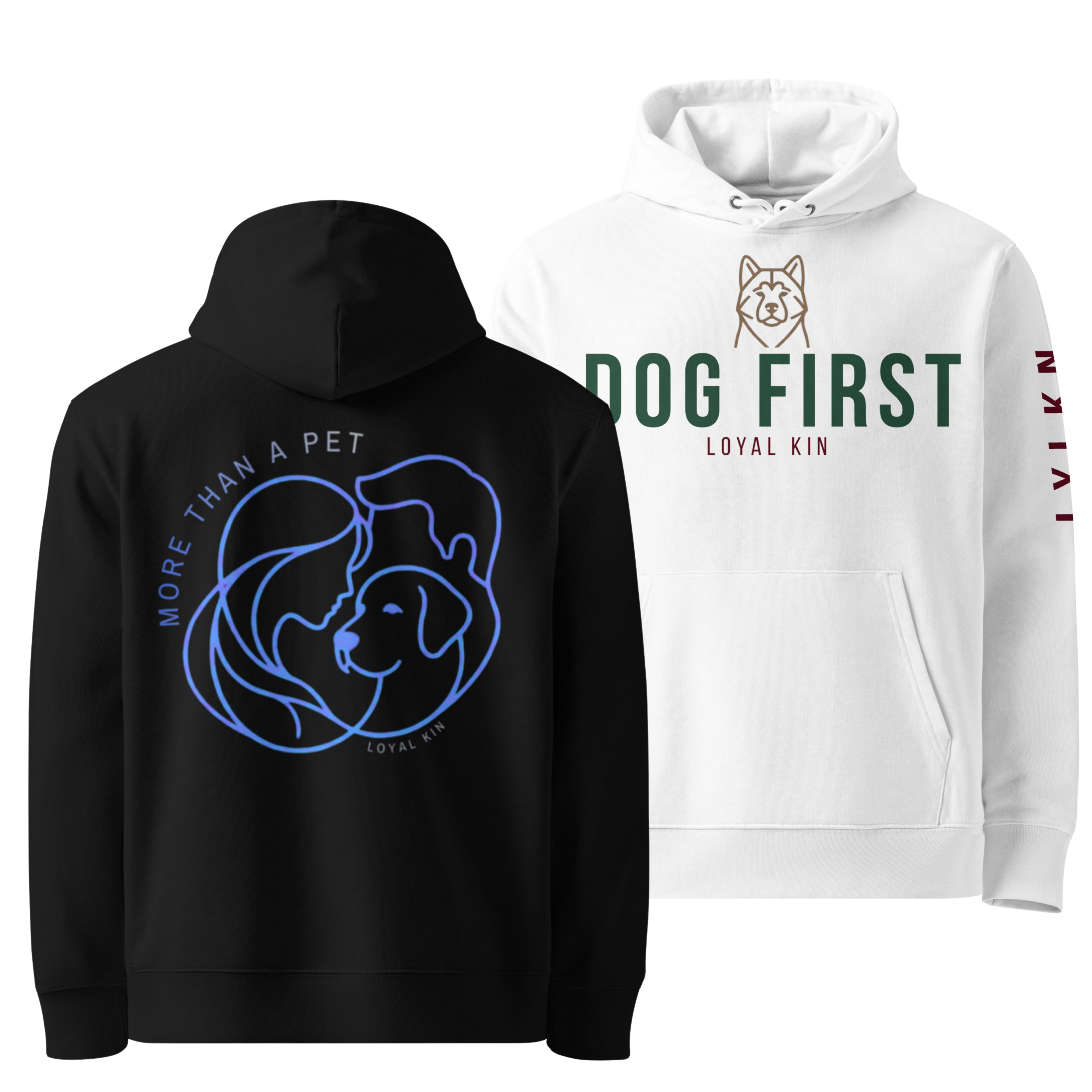 DOG FIRST x MORE THAN A PET – PAIR BUNDLE (2 HOODIES)
