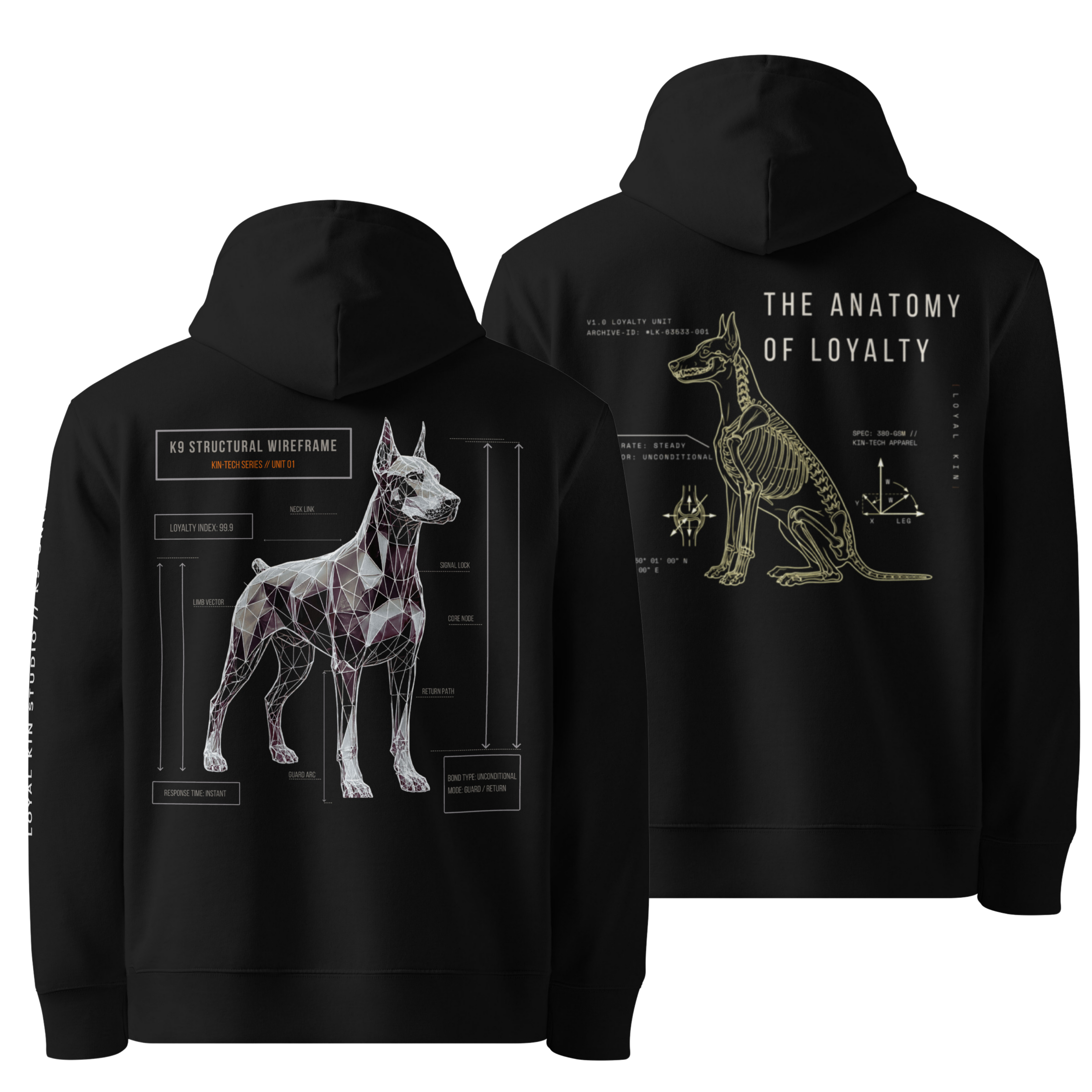 K9 STRUCTURAL WIREFRAME x ANATOMY OF LOYALTY – PAIR BUNDLE (2 HOODIES)