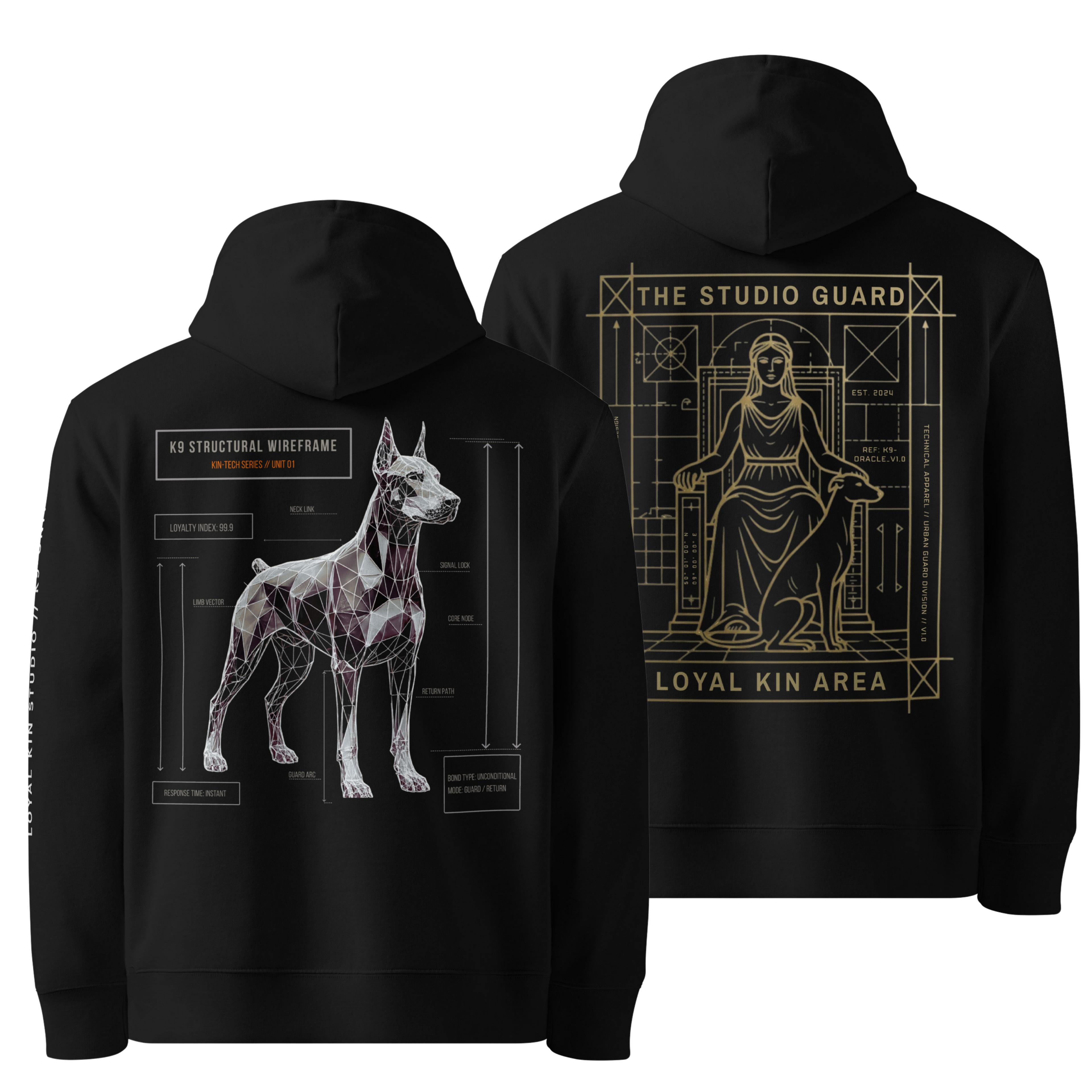 K9 STRUCTURAL WIREFRAME x STUDIO GUARD – PAIR BUNDLE (2 HOODIES)